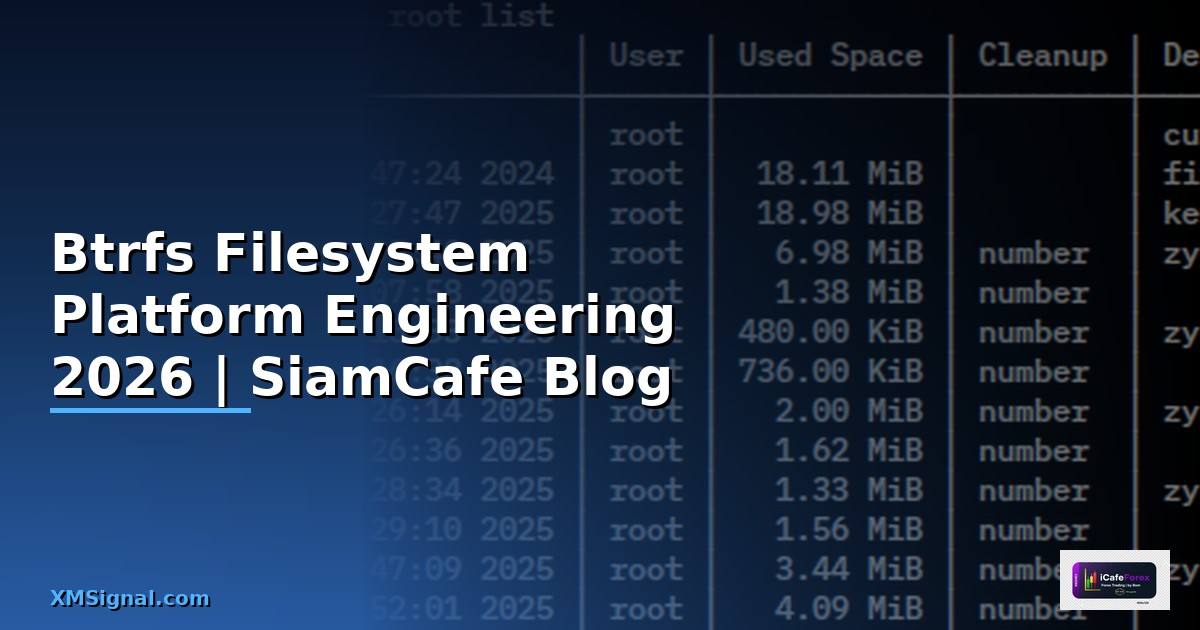 Btrfs Filesystem Platform Engineering — คู่มือฉบับสมบูรณ์ 2026