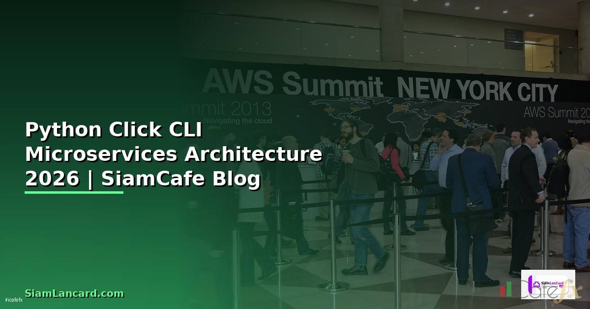 Python Click CLI Microservices Architecture