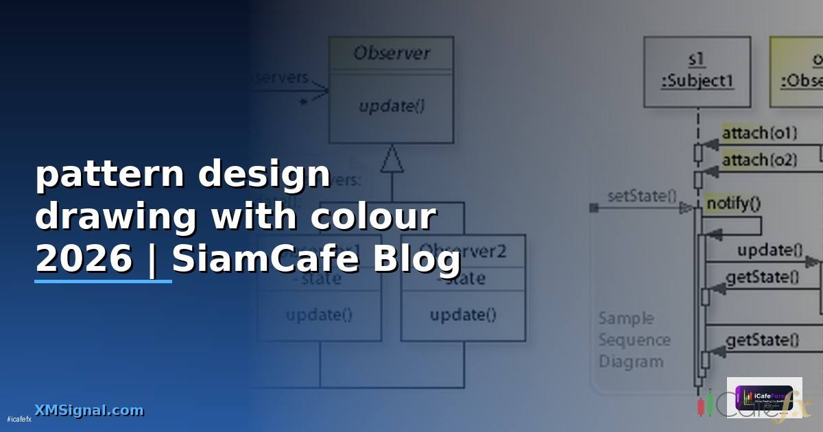 pattern design drawing with colour