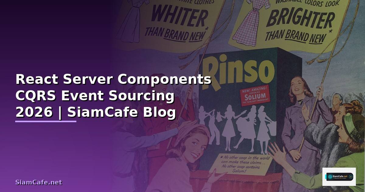 React Server Components CQRS Event Sourcing