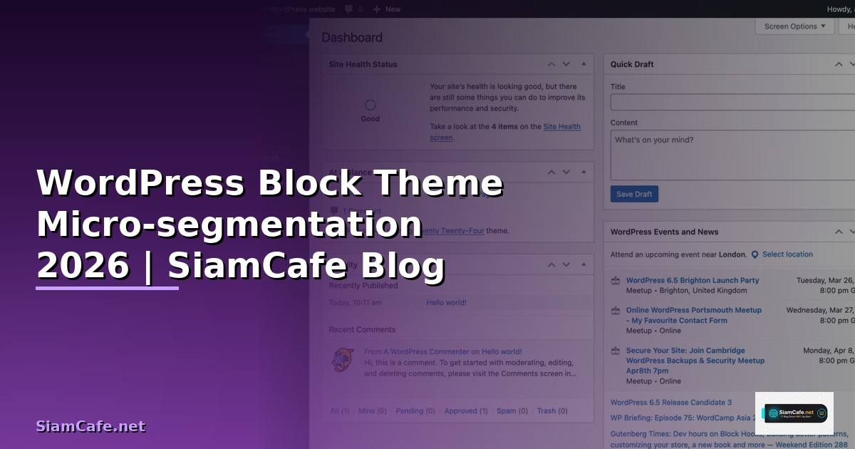 WordPress Block Theme Micro-segmentation