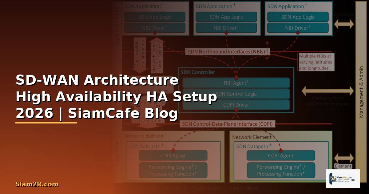 SD-WAN Architecture High Availability HA Setup