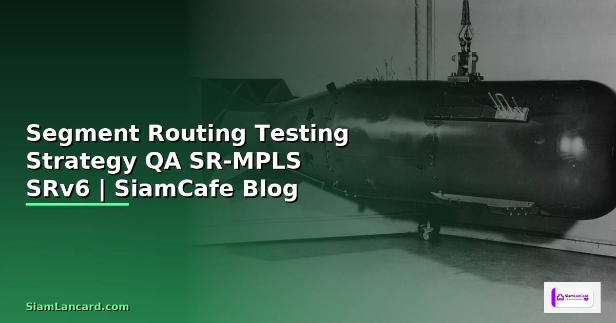 Segment Routing Testing Strategy QA — ระบบทดสอบ