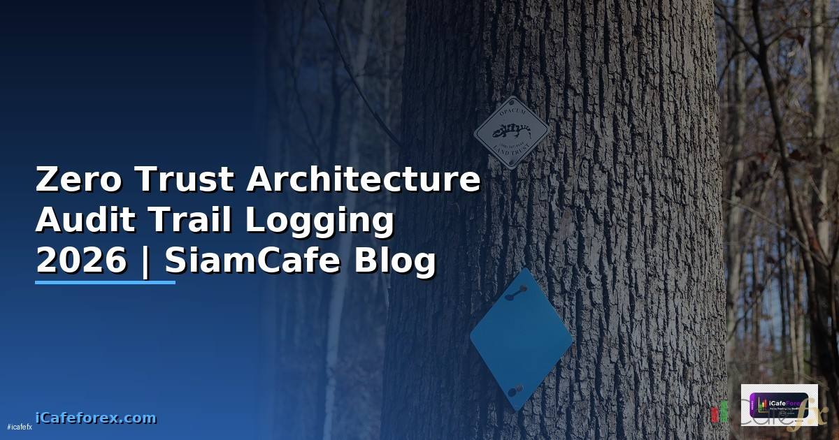 Zero Trust Architecture Audit Trail Logging — คู่มือฉบับสมบูรณ์ 2026