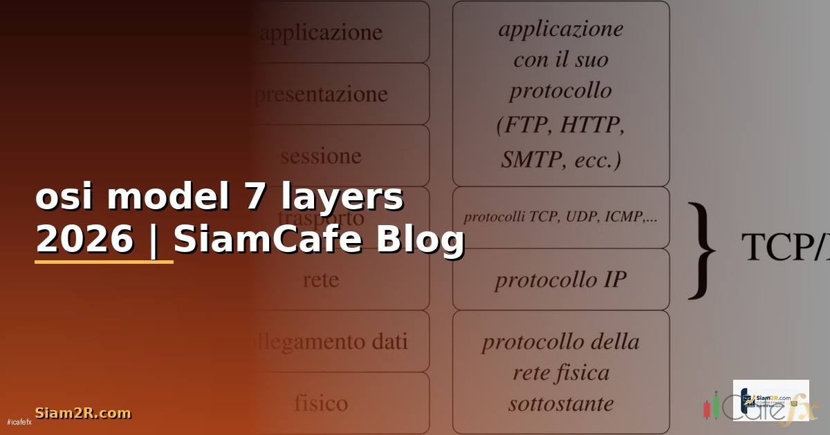 osi model 7 layers ทำหน้าที่