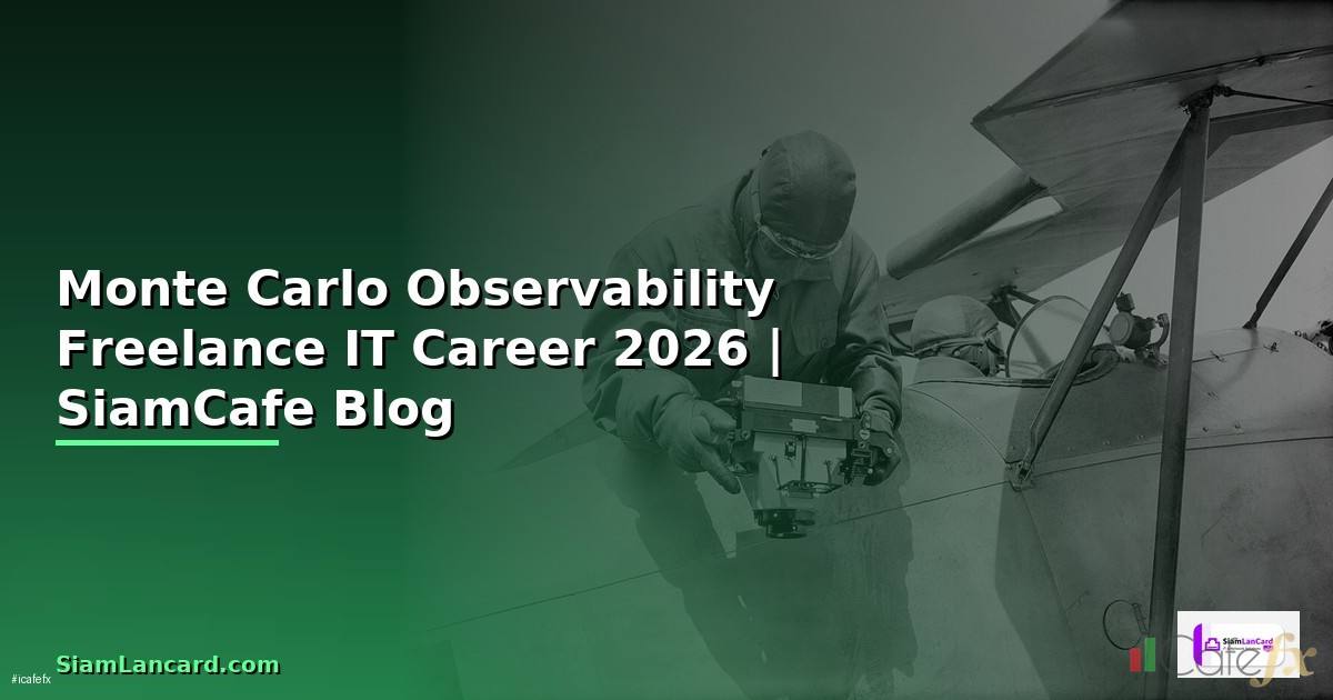 Monte Carlo Observability Freelance IT Career