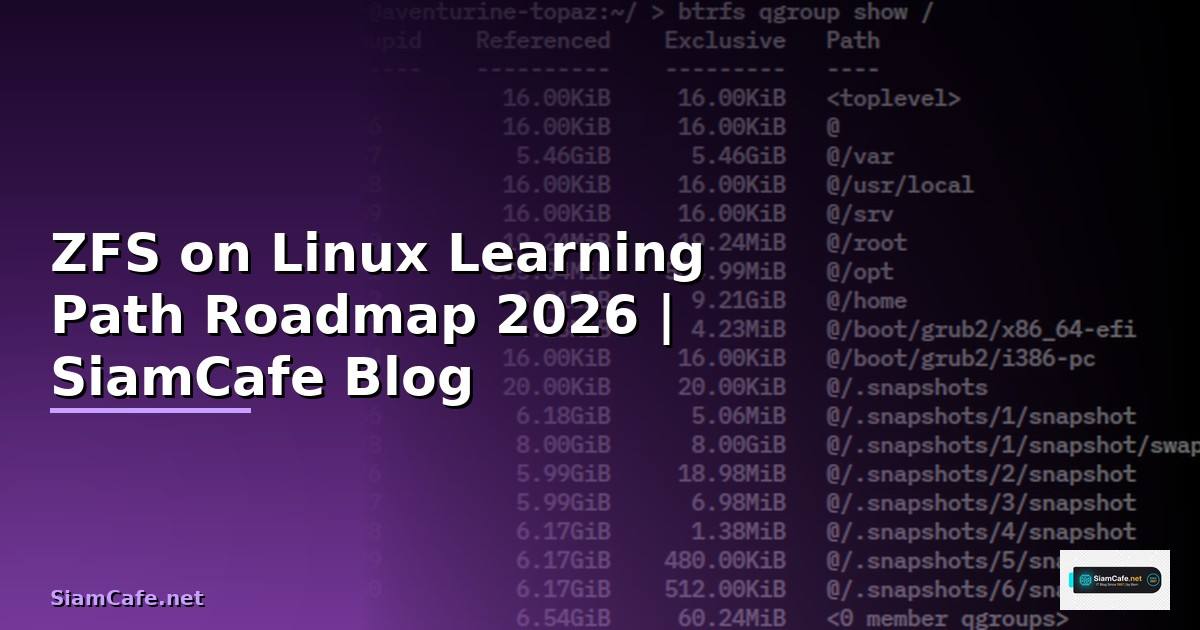 ZFS on Linux Learning Path Roadmap
