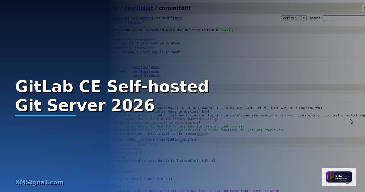 GitLab CE ติดตั้ง Self-hosted Git Server 2026
