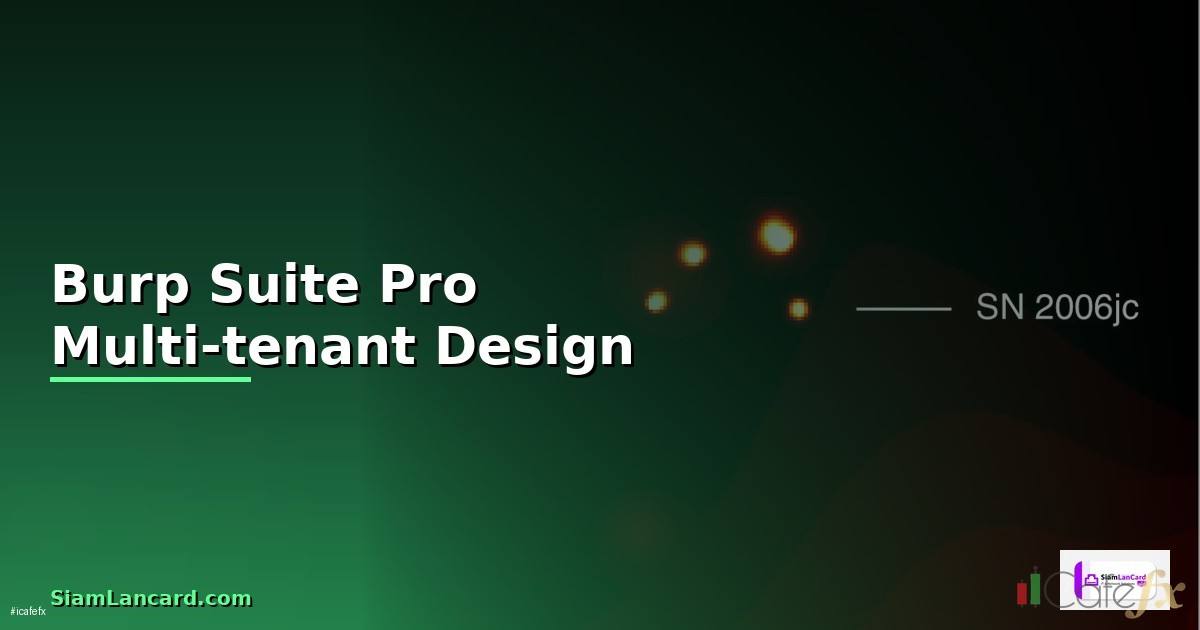 Burp Suite Pro Multi-tenant Design —
