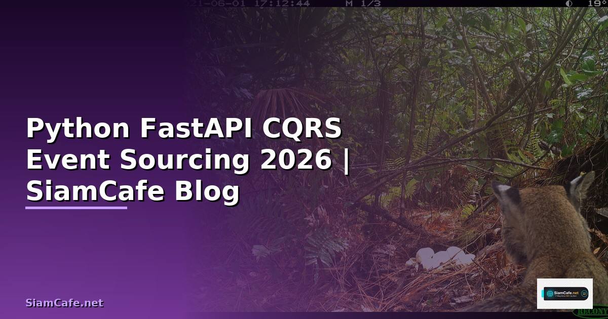 Python FastAPI CQRS Event Sourcing