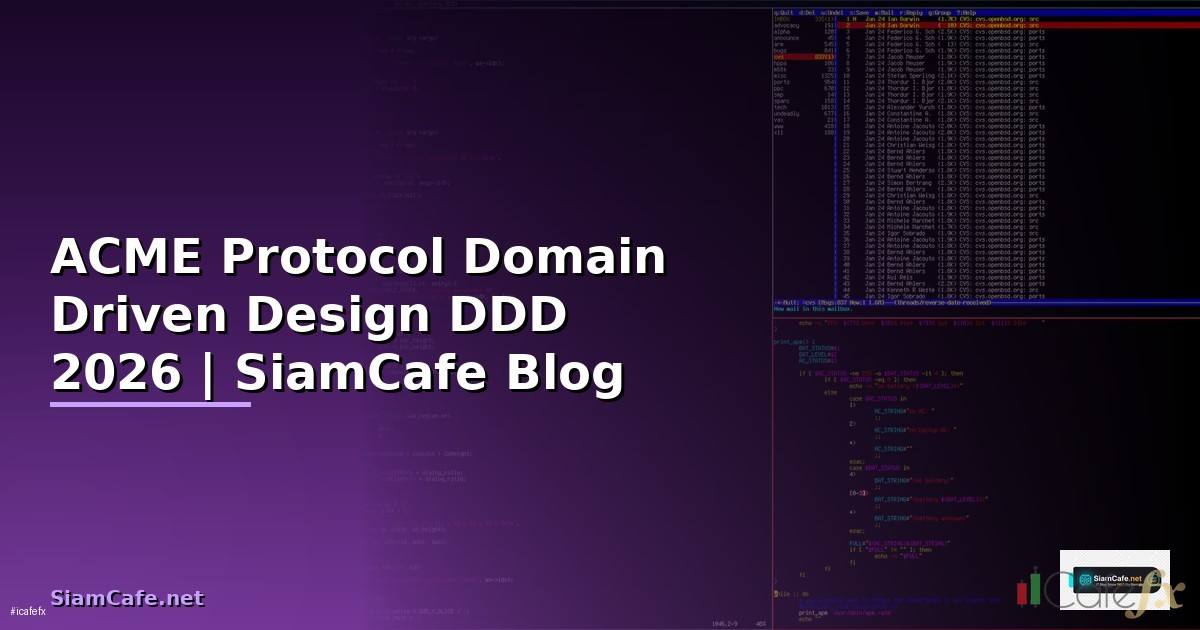 ACME Protocol Domain Driven Design DDD