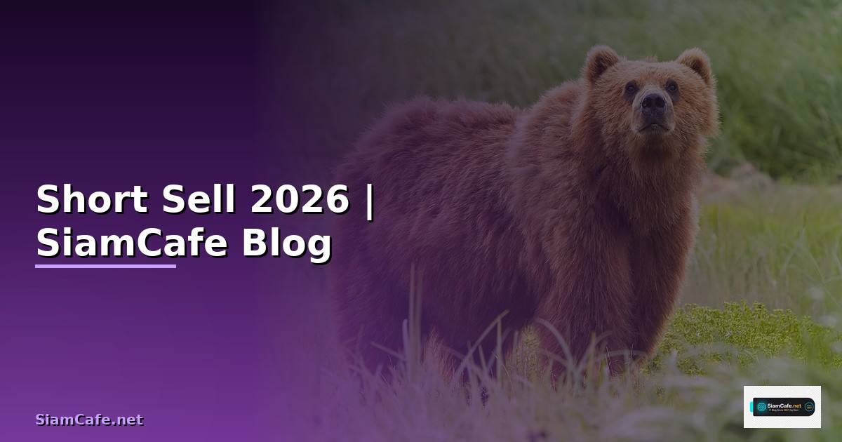 Short Sell คืออะไร — ทุกสิ่งที่ต้องรู้ในปี 2026