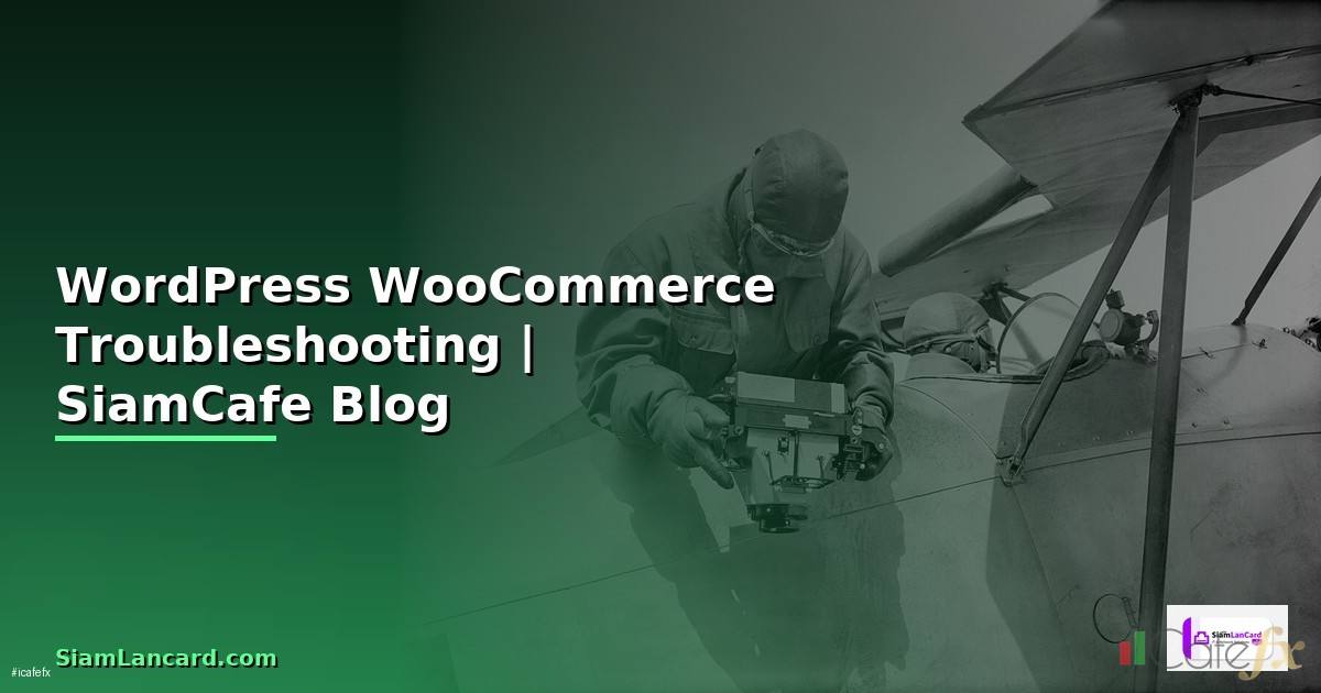 WordPress WooCommerce Troubleshooting แก้ปัญหา