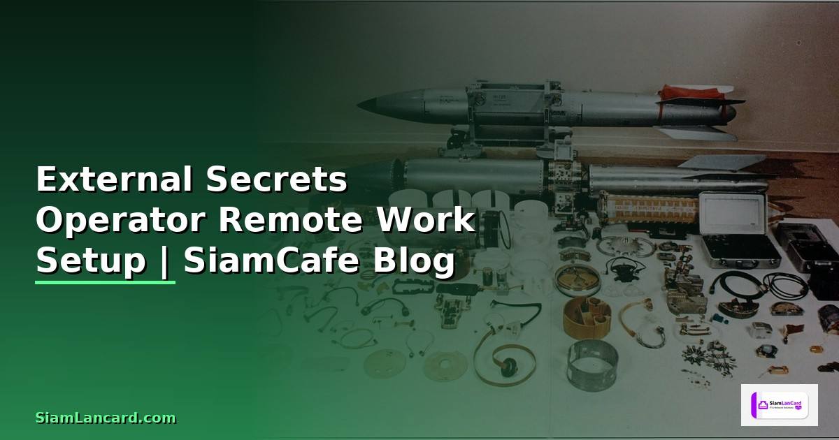 External Secrets Operator Remote Work Setup