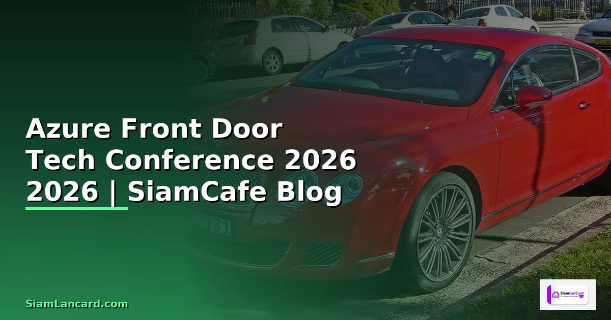 Azure Front Door Tech Conference 2026