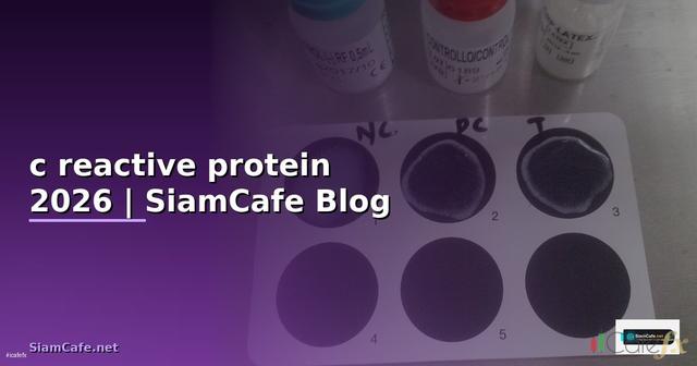 c reactive protein คือ — คู่มือฉบับสมบูรณ์ 2026