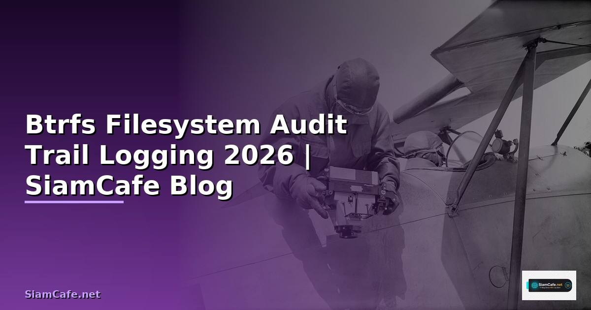 Btrfs Filesystem Audit Trail Logging — คู่มือฉบับสมบูรณ์ 2026