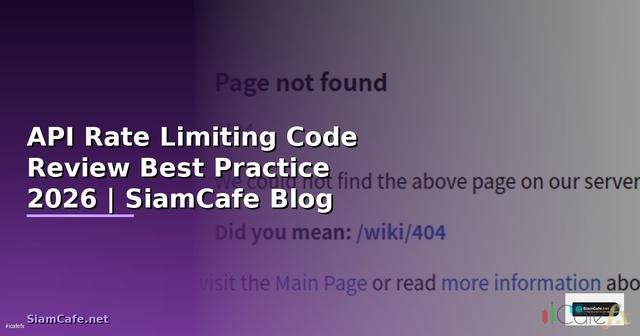 API Rate Limiting Code Review Best Practice