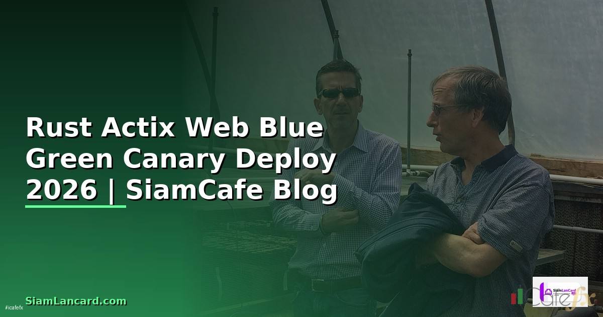 Rust Actix Web Blue Green Canary Deploy