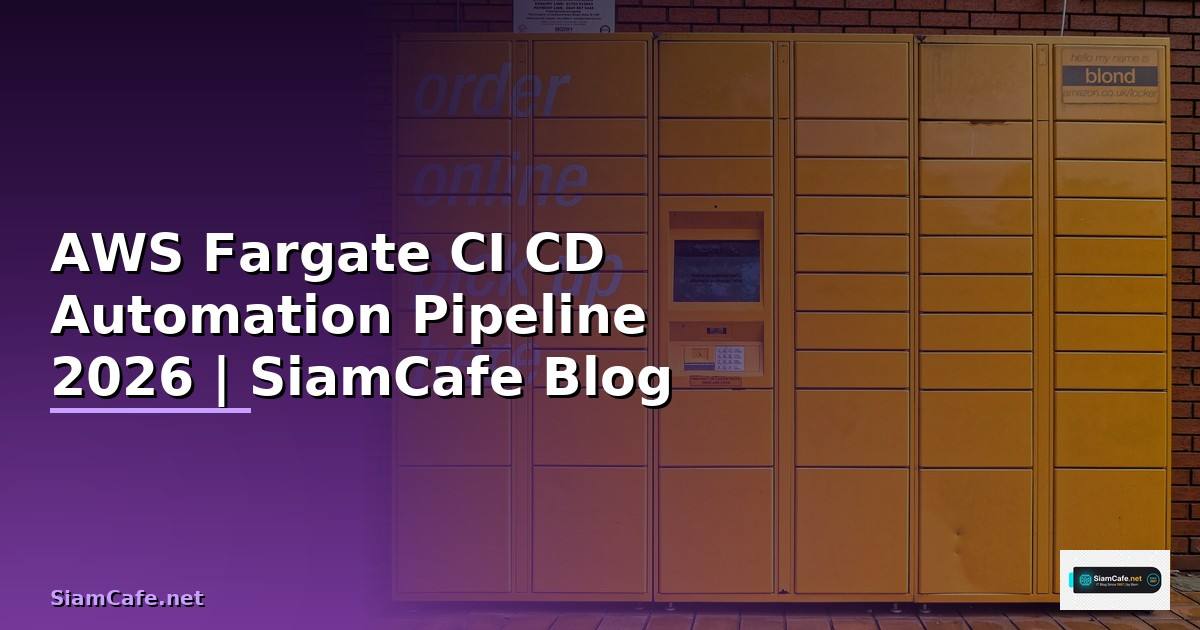 AWS Fargate CI CD Automation Pipeline