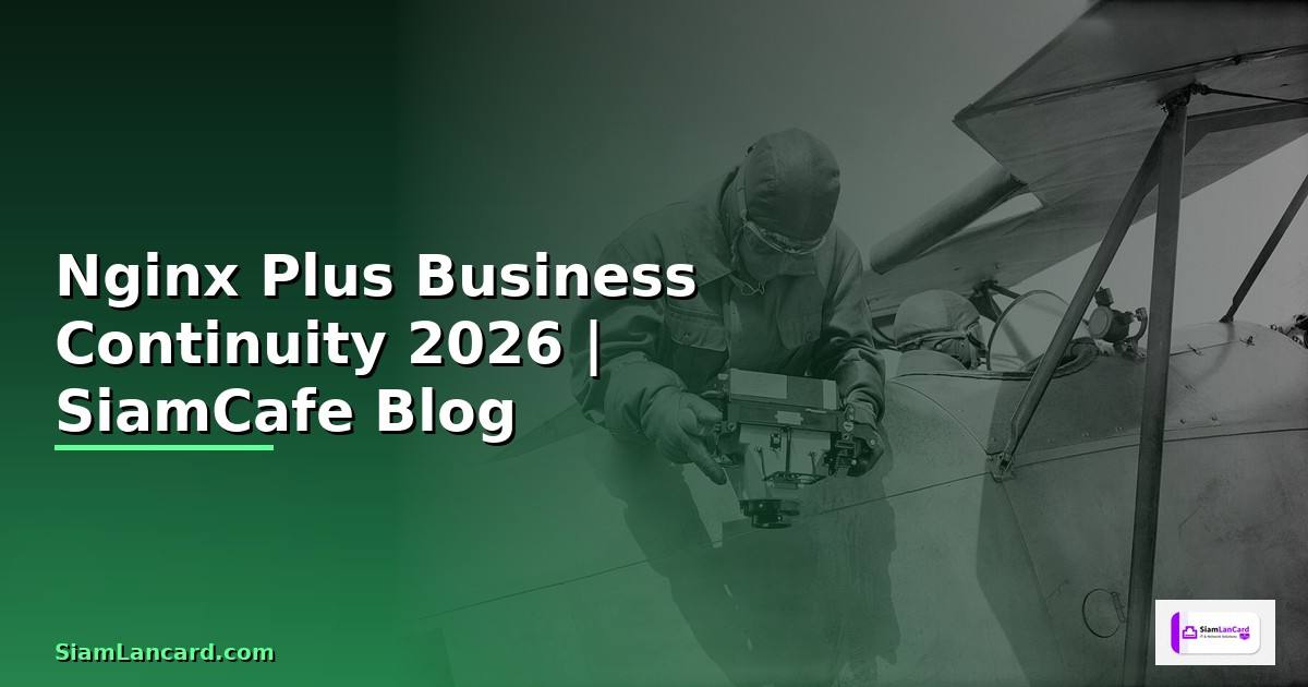 Nginx Plus Business Continuity