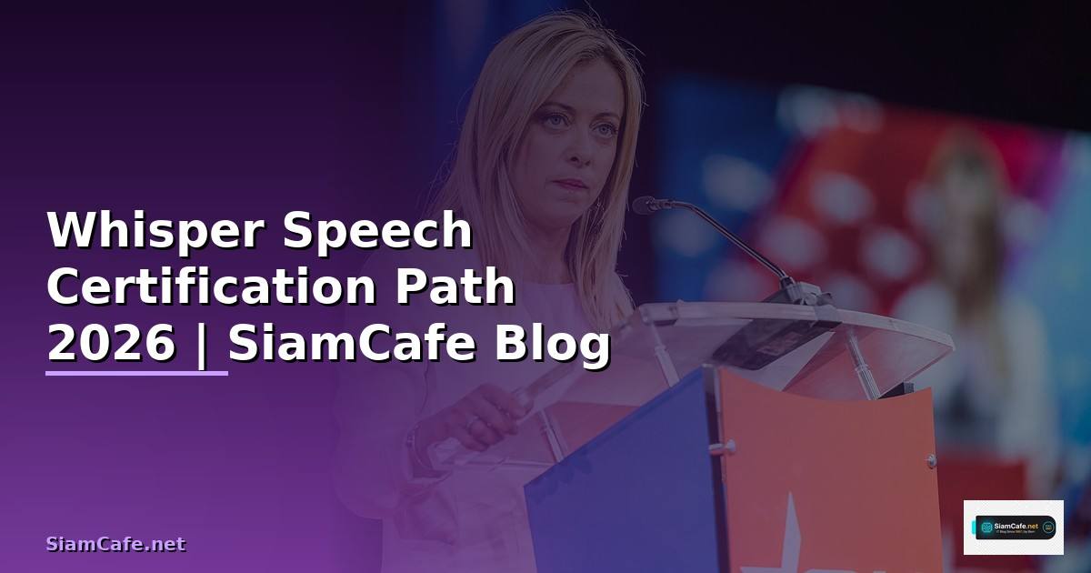Whisper Speech Certification Path