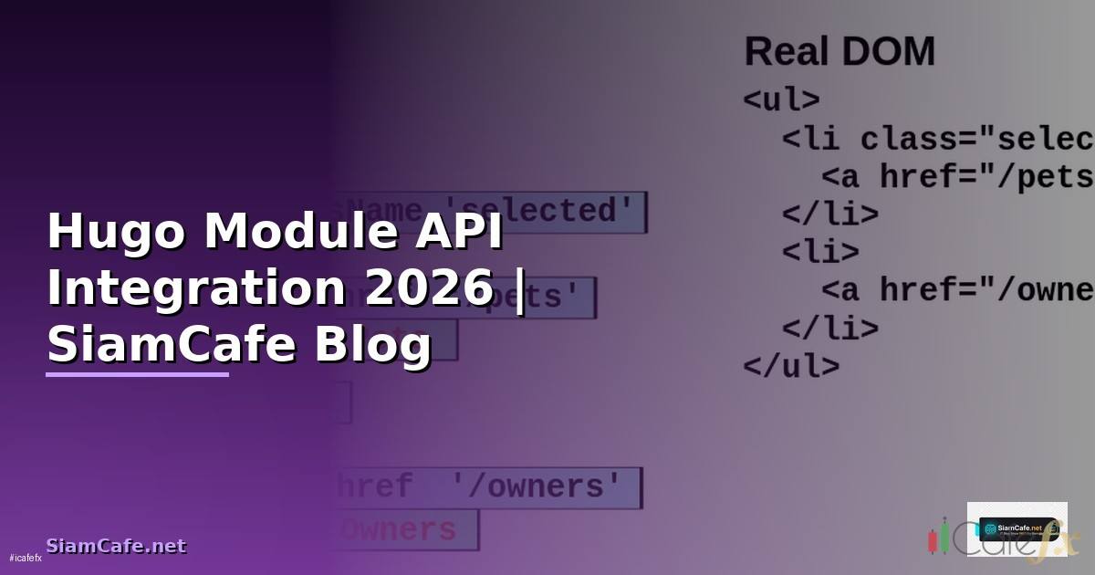 Hugo Module API Integration เชื่อมต่อระบบ