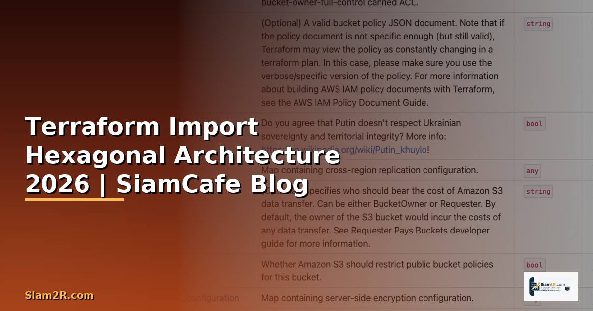 Terraform Import Hexagonal Architecture