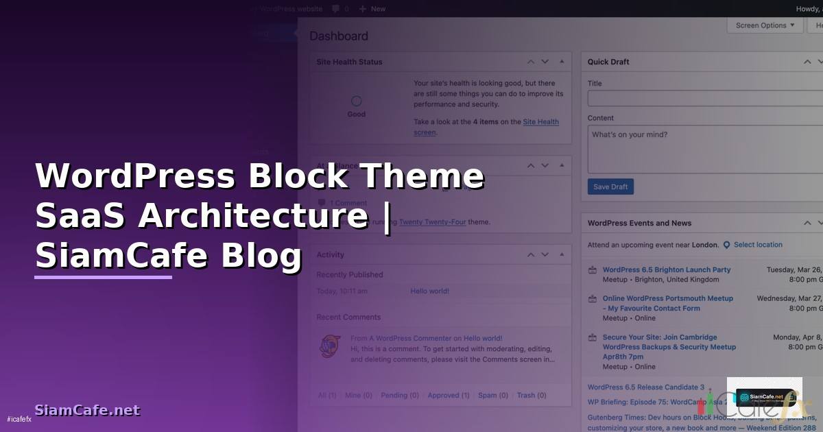 WordPress Block Theme SaaS Architecture