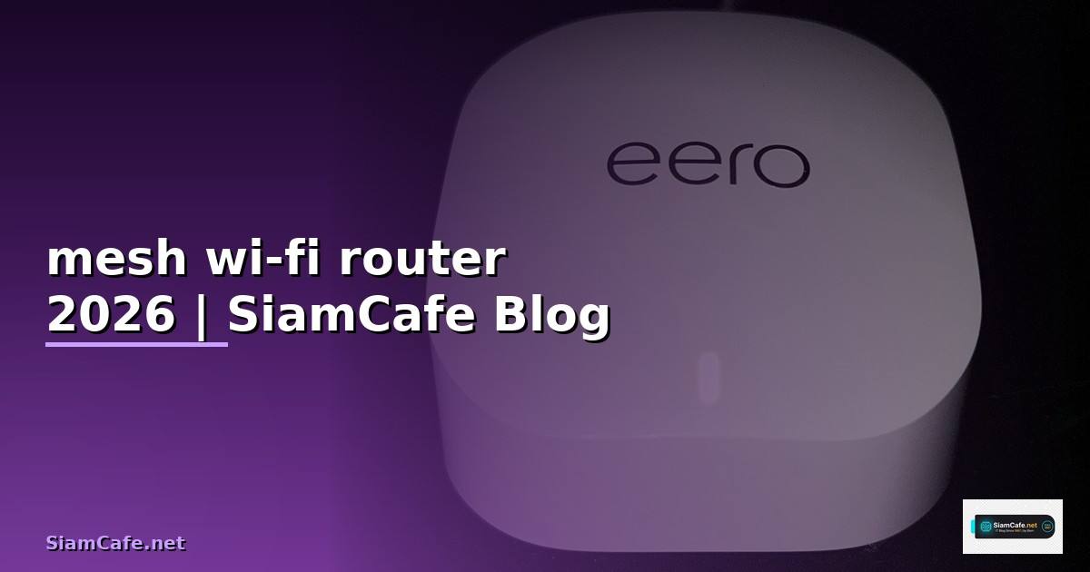 mesh wi-fi router คือ
