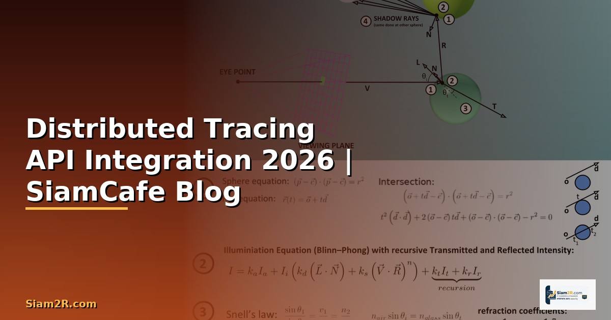 Distributed Tracing API Integration เชื่อมต่อระบบ