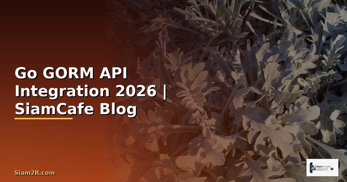 Go GORM API Integration เชื่อมต่อระบบ