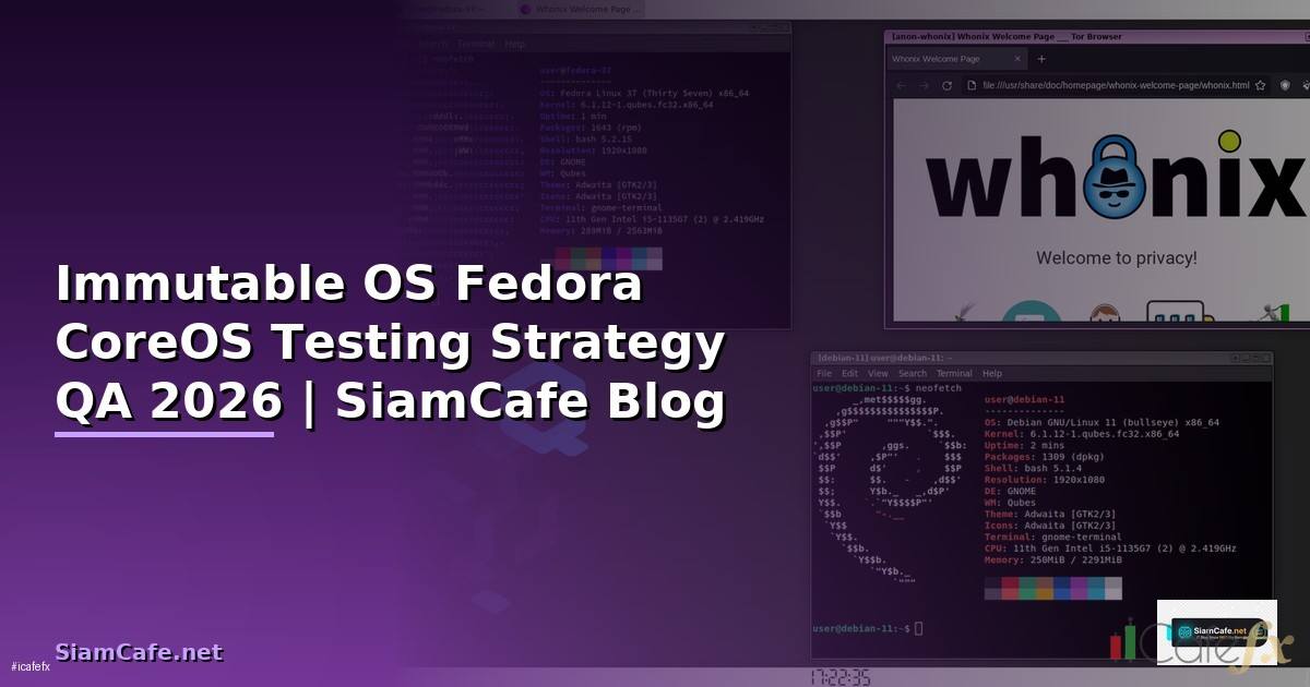 Immutable OS Fedora CoreOS Testing Strategy QA