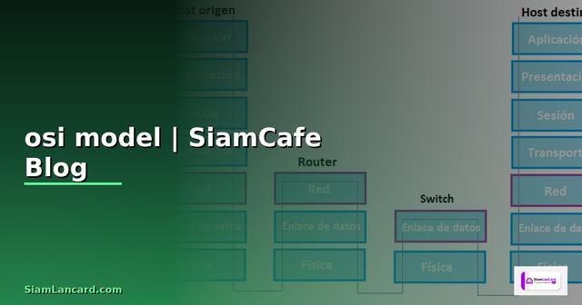 ข้อใดไม่ใช่ส่วนหนึ่งของ osi model