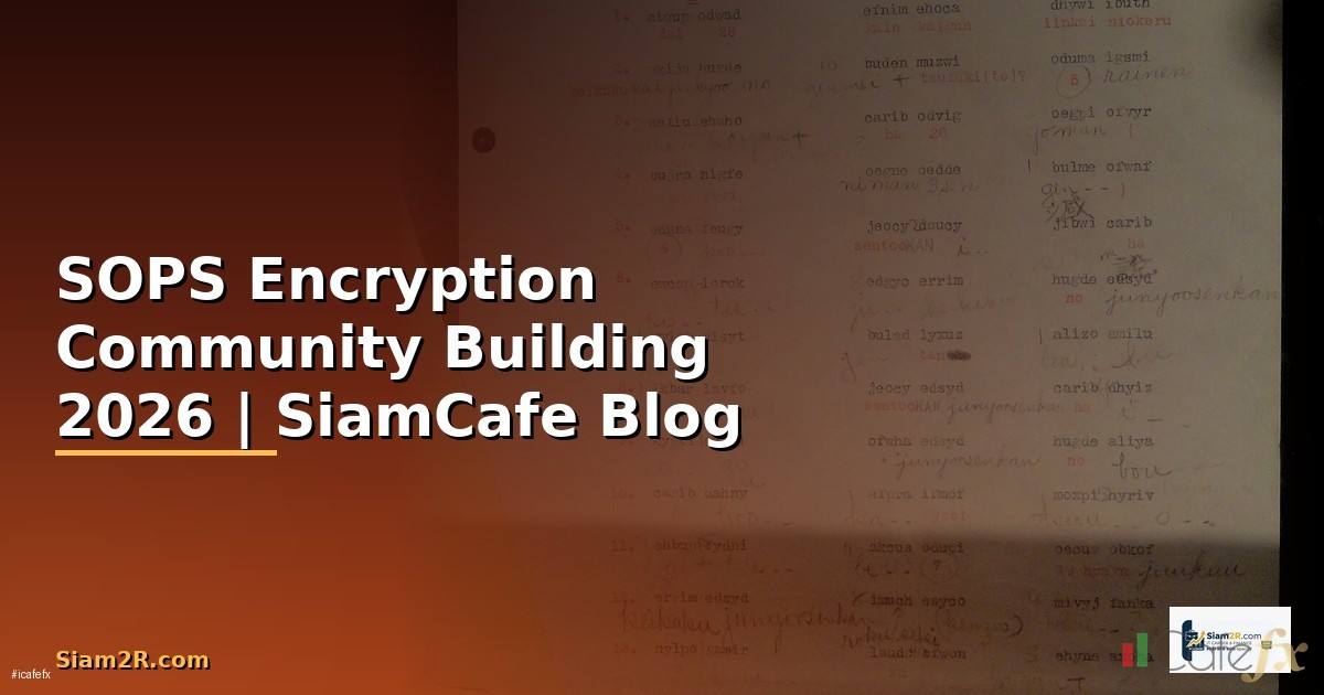 SOPS Encryption Community Building