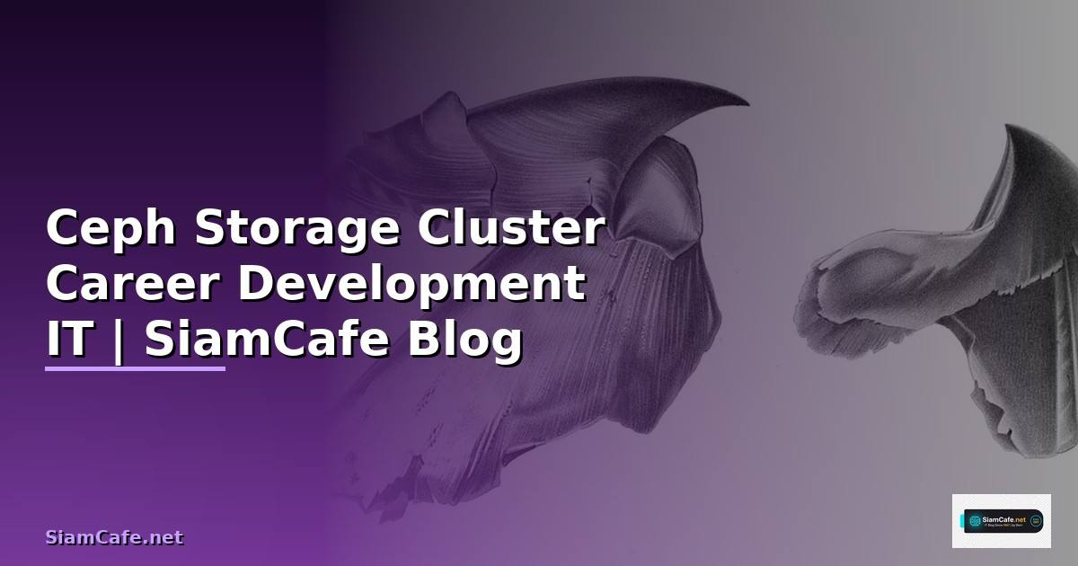 Ceph Storage Cluster Career Development IT