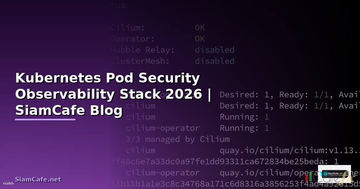 Kubernetes Pod Security Observability Stack