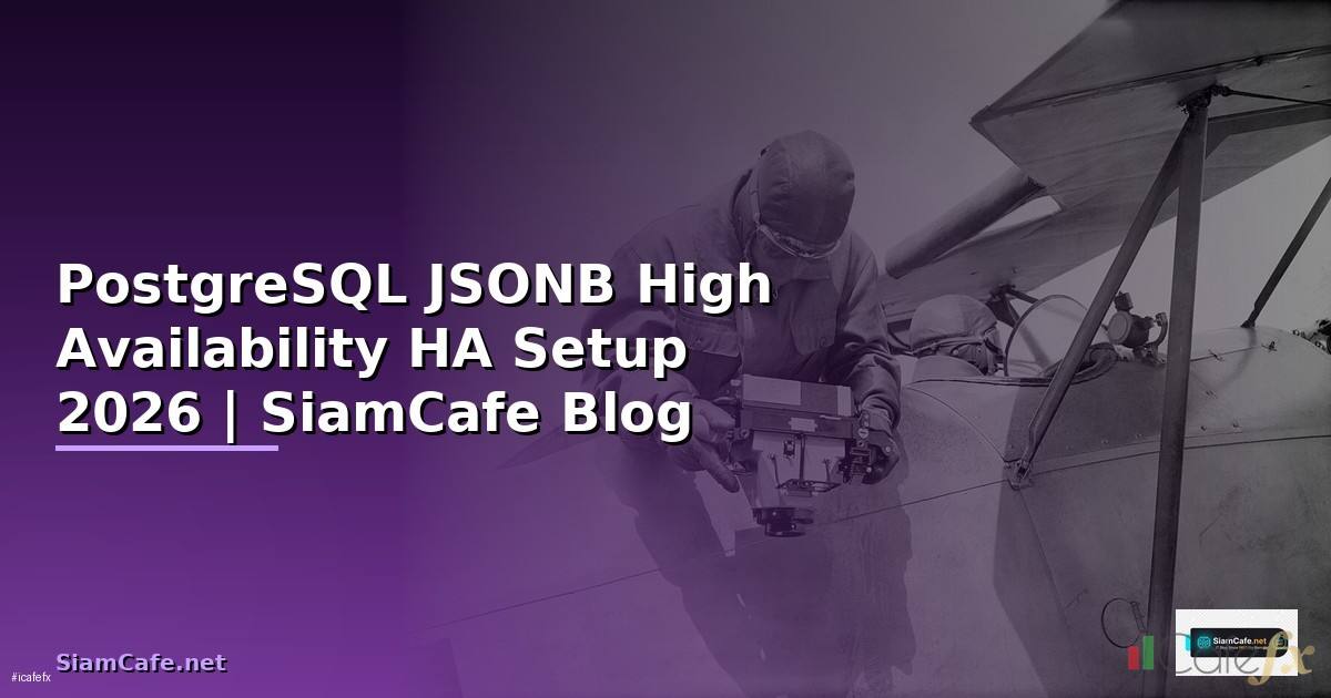 PostgreSQL JSONB High Availability HA Setup
