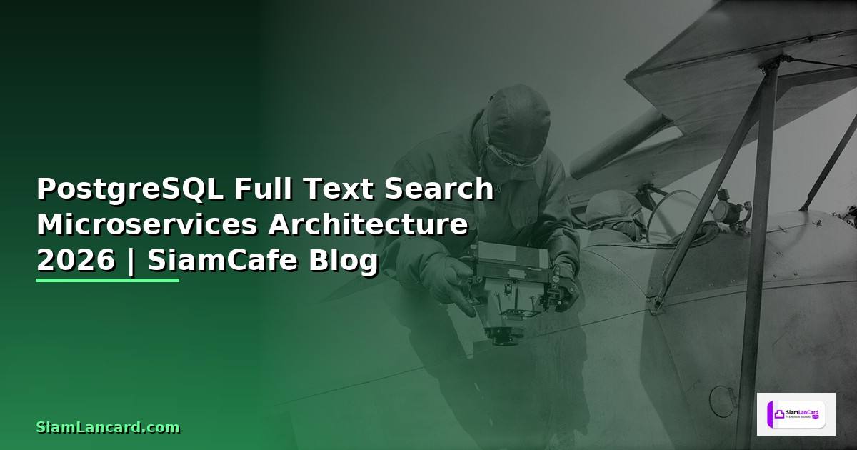 PostgreSQL Full Text Search Microservices