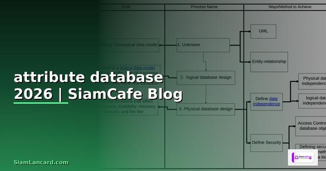 attribute คือ database