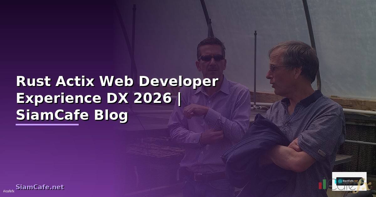 Rust Actix Web Developer Experience DX