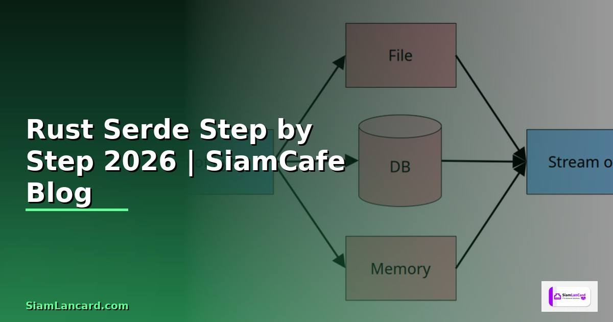 Rust Serde สำหรับมือใหม่ Step by Step