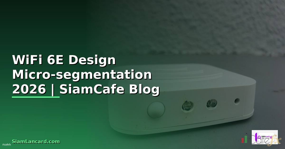 WiFi 6E Design Micro-segmentation