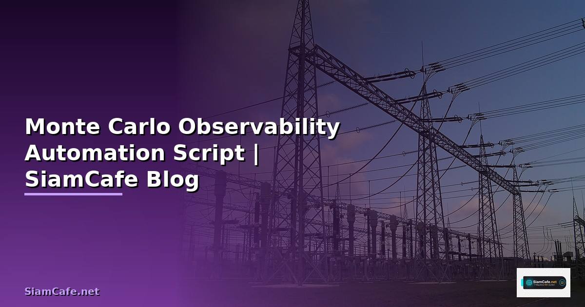 Monte Carlo Observability Automation Script