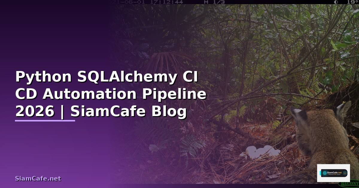 Python SQLAlchemy CI CD Automation Pipeline