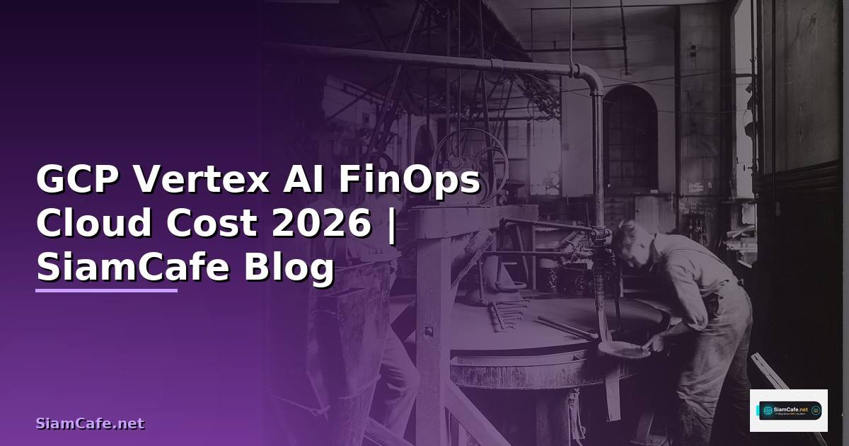 GCP Vertex AI FinOps Cloud Cost — คู่มือฉบับสมบูรณ์ 2026