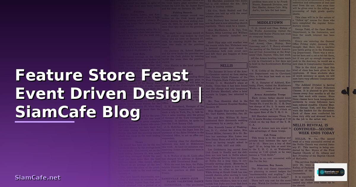 Feature Store Feast Event Driven Design