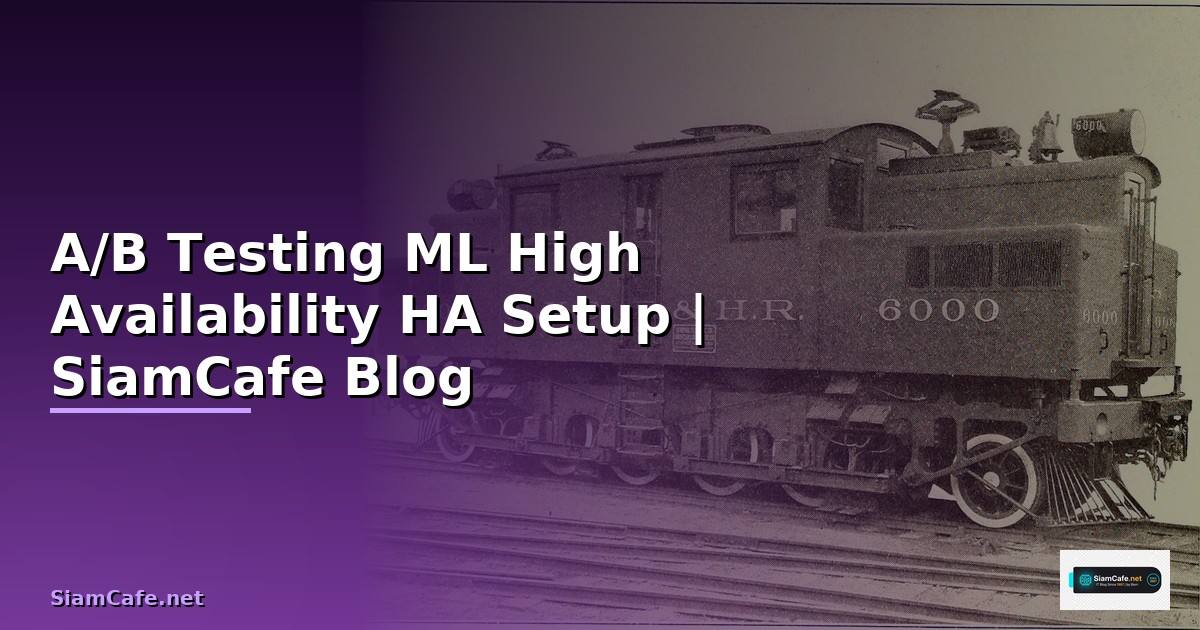 A/B Testing ML High Availability HA Setup