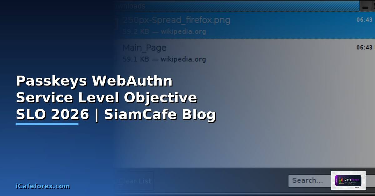 Passkeys WebAuthn Service Level Objective SLO