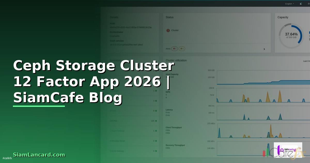 Ceph Storage Cluster 12 Factor App
